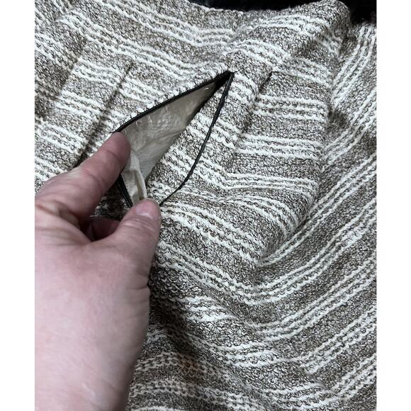 Tracy Reese Leather Trim Lace‎ & Tweed A-Line Dress With Pockets Size 6 - Picture 9 of 15